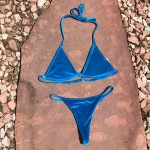 Velvet Thong Bikini